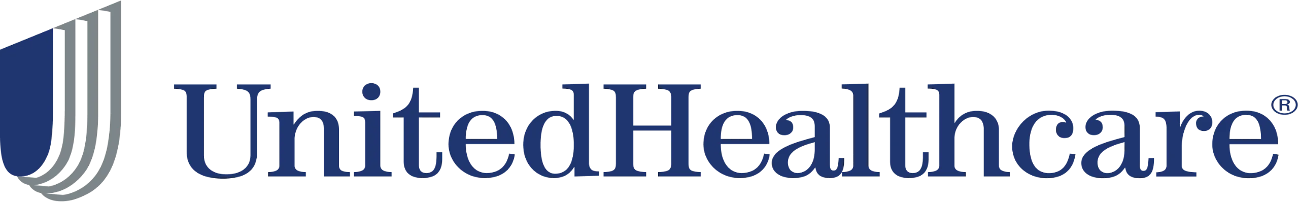 UnitedHealthcare logo with blue and gray shield icon.